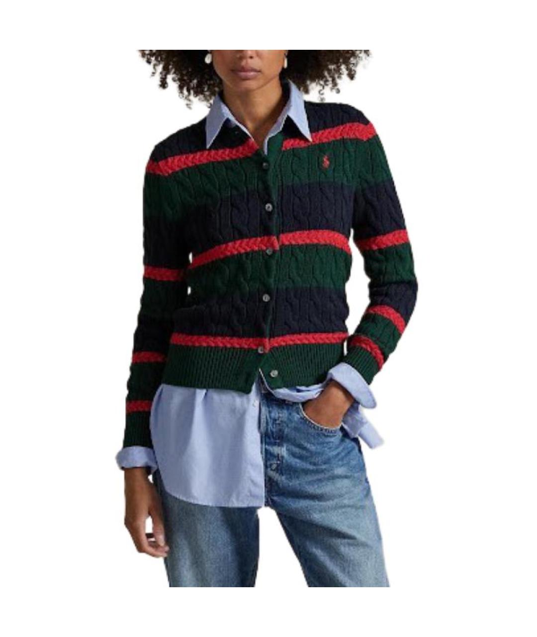 POLO RALPH LAUREN Зеленый джемпер / свитер, фото 3