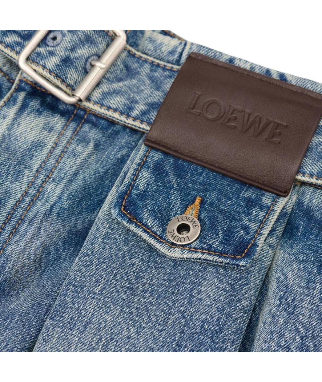 LOEWE Синие прямые джинсы, фото 5