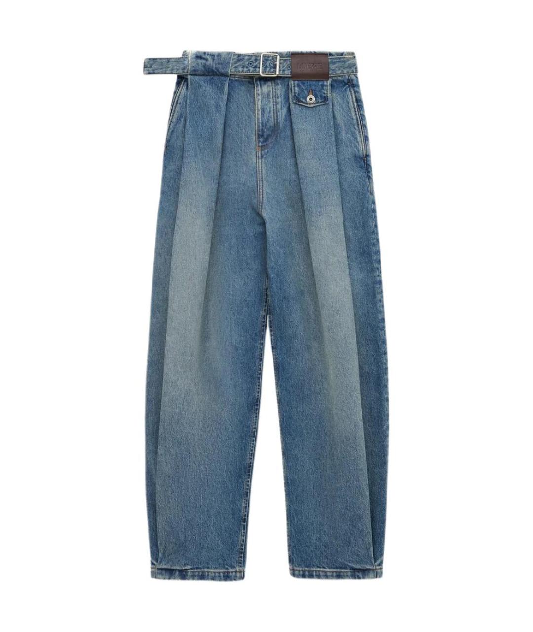 LOEWE Синие прямые джинсы, фото 1