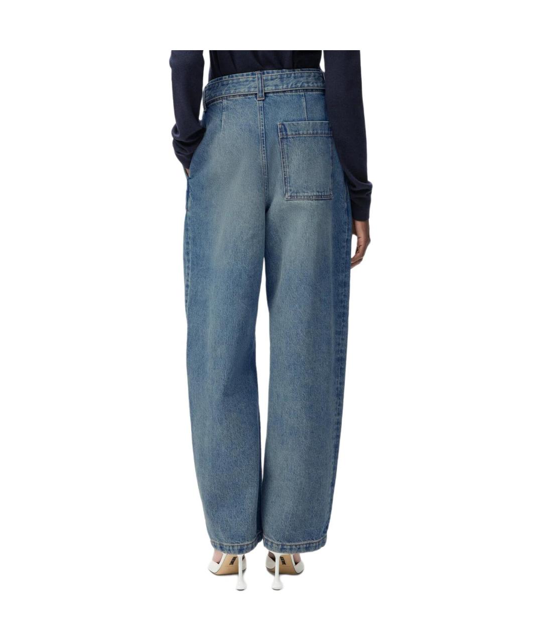 LOEWE Синие прямые джинсы, фото 3