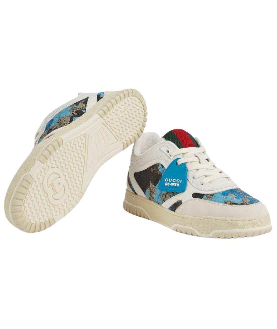 GUCCI Мульти кожаные низкие кроссовки / кеды, фото 5