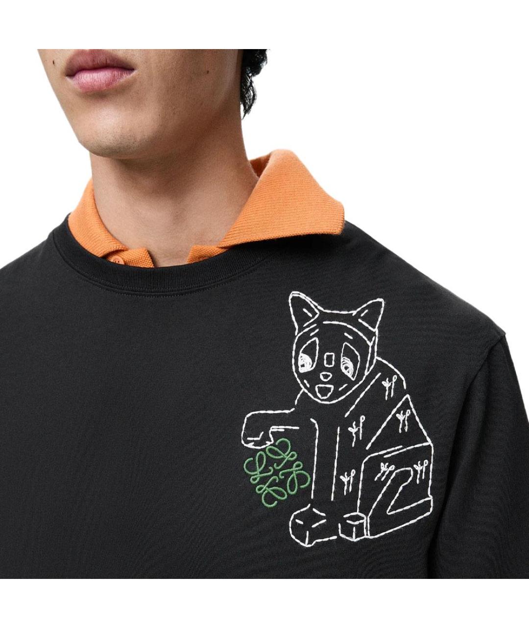 LOEWE Черная футболка, фото 2