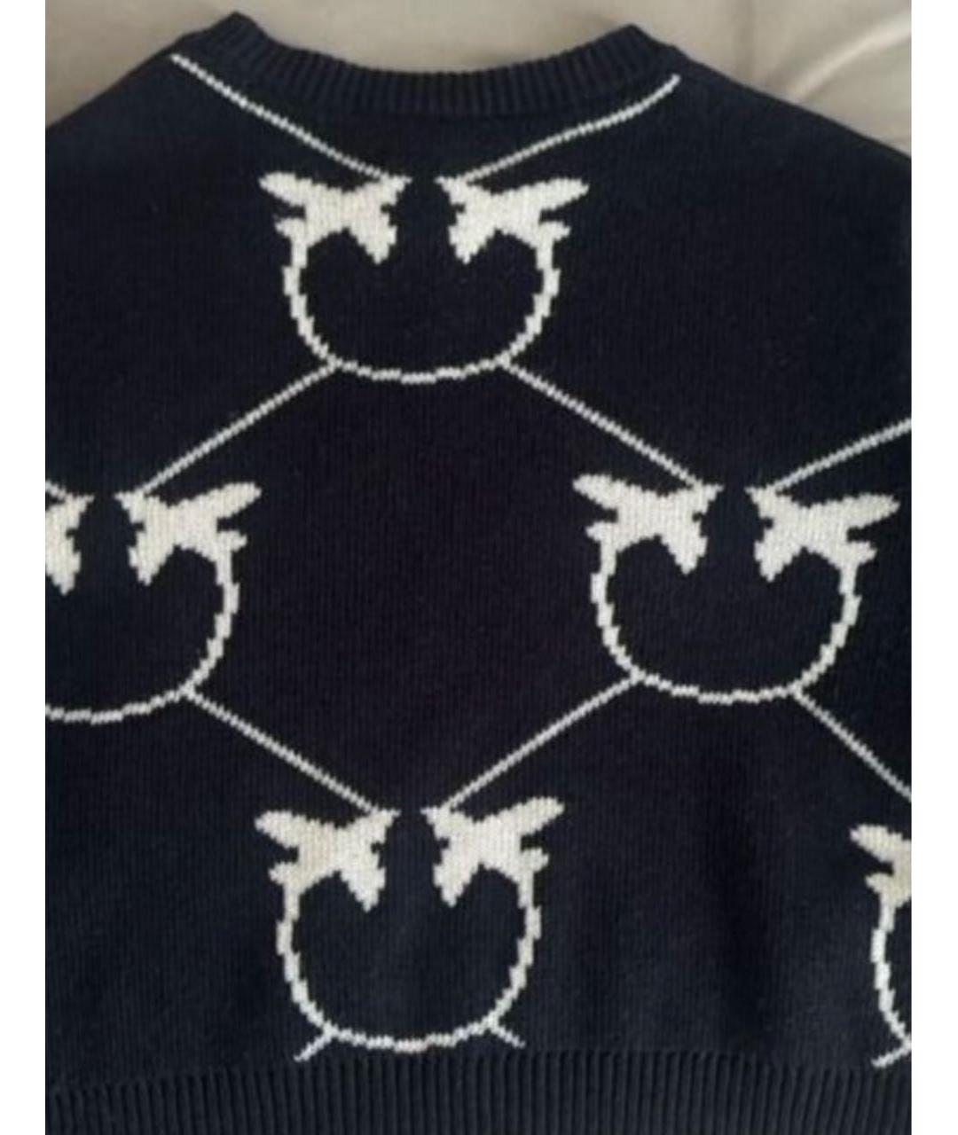 PINKO Черный хлопковый джемпер / свитер, фото 4