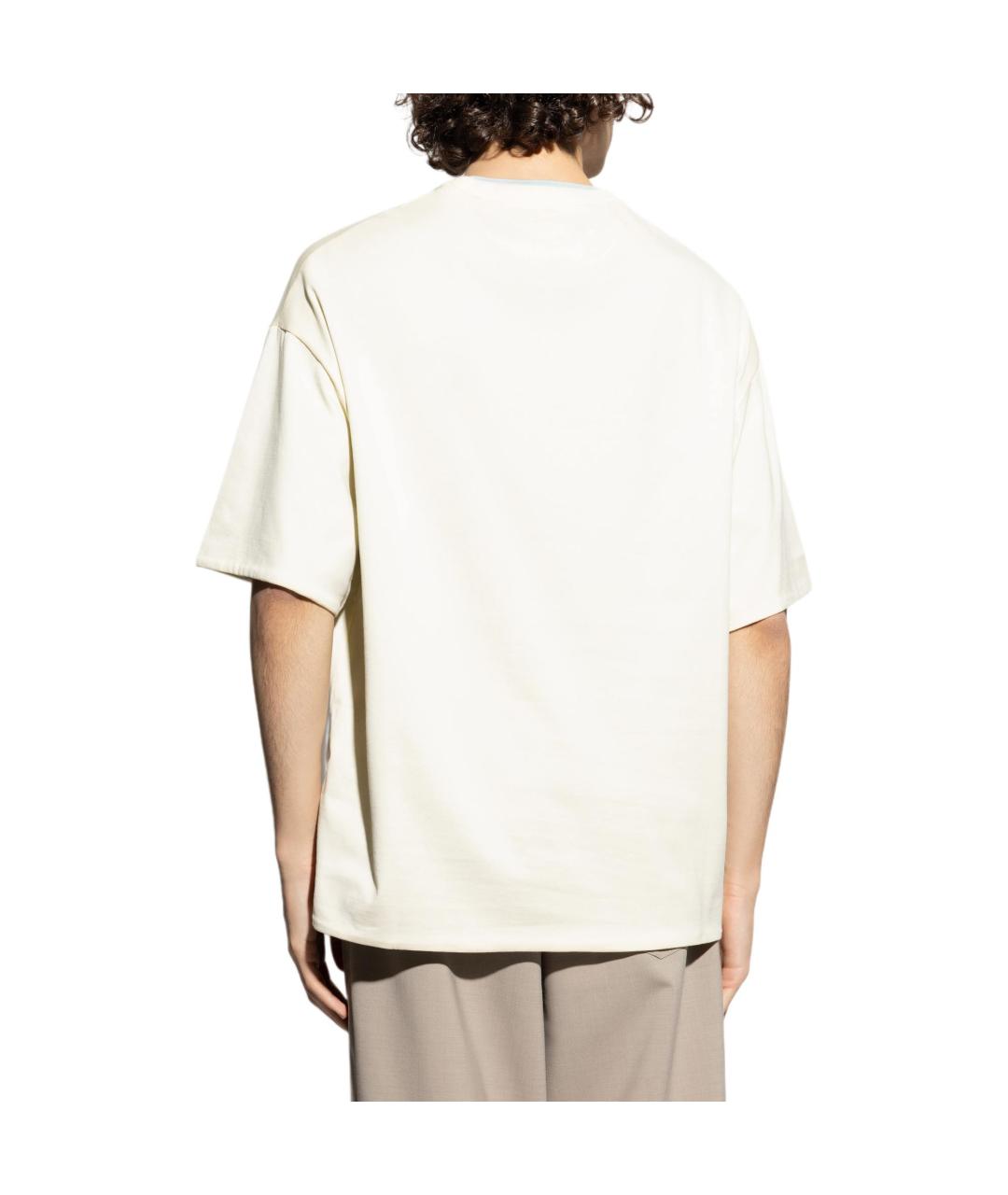 JIL SANDER Бежевая футболка, фото 4