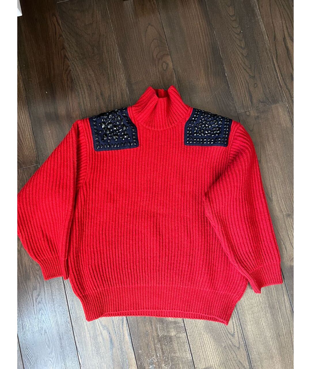 KOLOR Красный шерстяной джемпер / свитер, фото 2