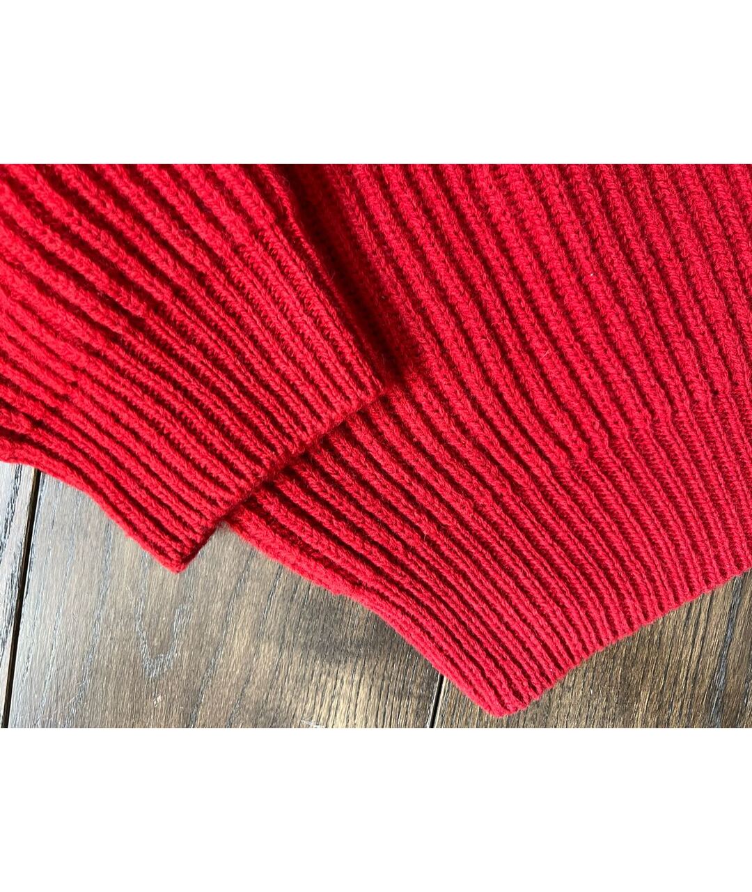 KOLOR Красный шерстяной джемпер / свитер, фото 6