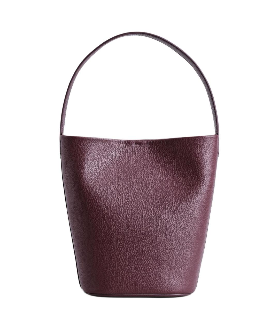 COS Бордовая кожаная сумка через плечо, фото 1