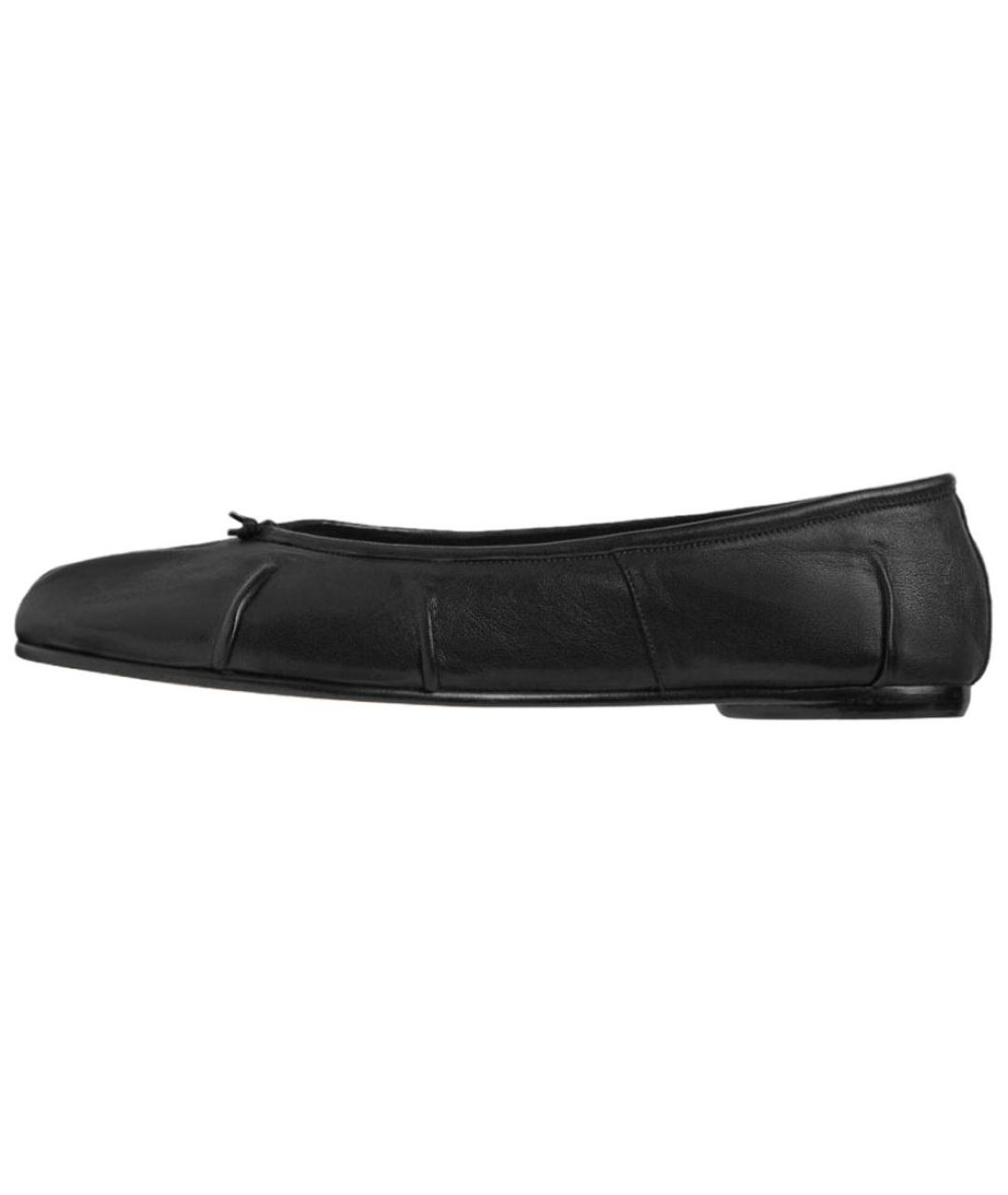 MAISON MARGIELA Черные кожаные туфли, фото 2