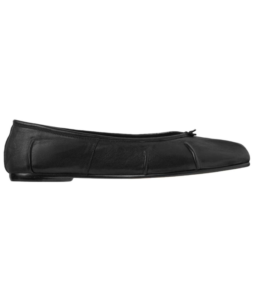 MAISON MARGIELA Черные кожаные туфли, фото 1