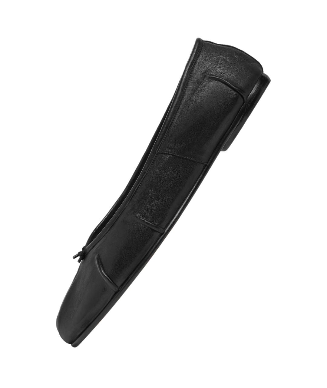 MAISON MARGIELA Черные кожаные туфли, фото 3