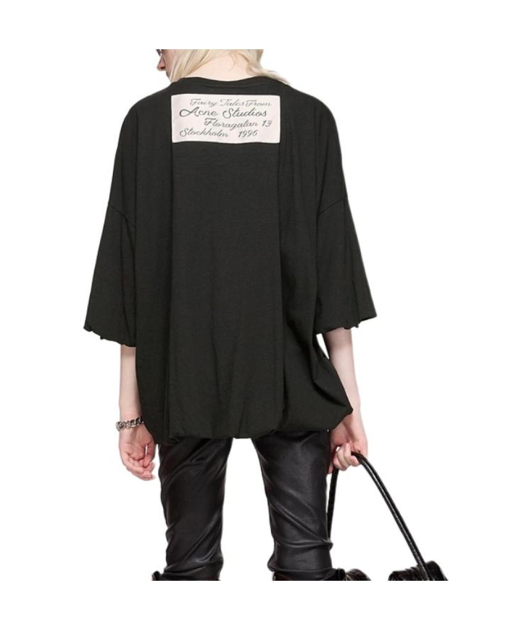 ACNE STUDIOS Черная футболка, фото 5