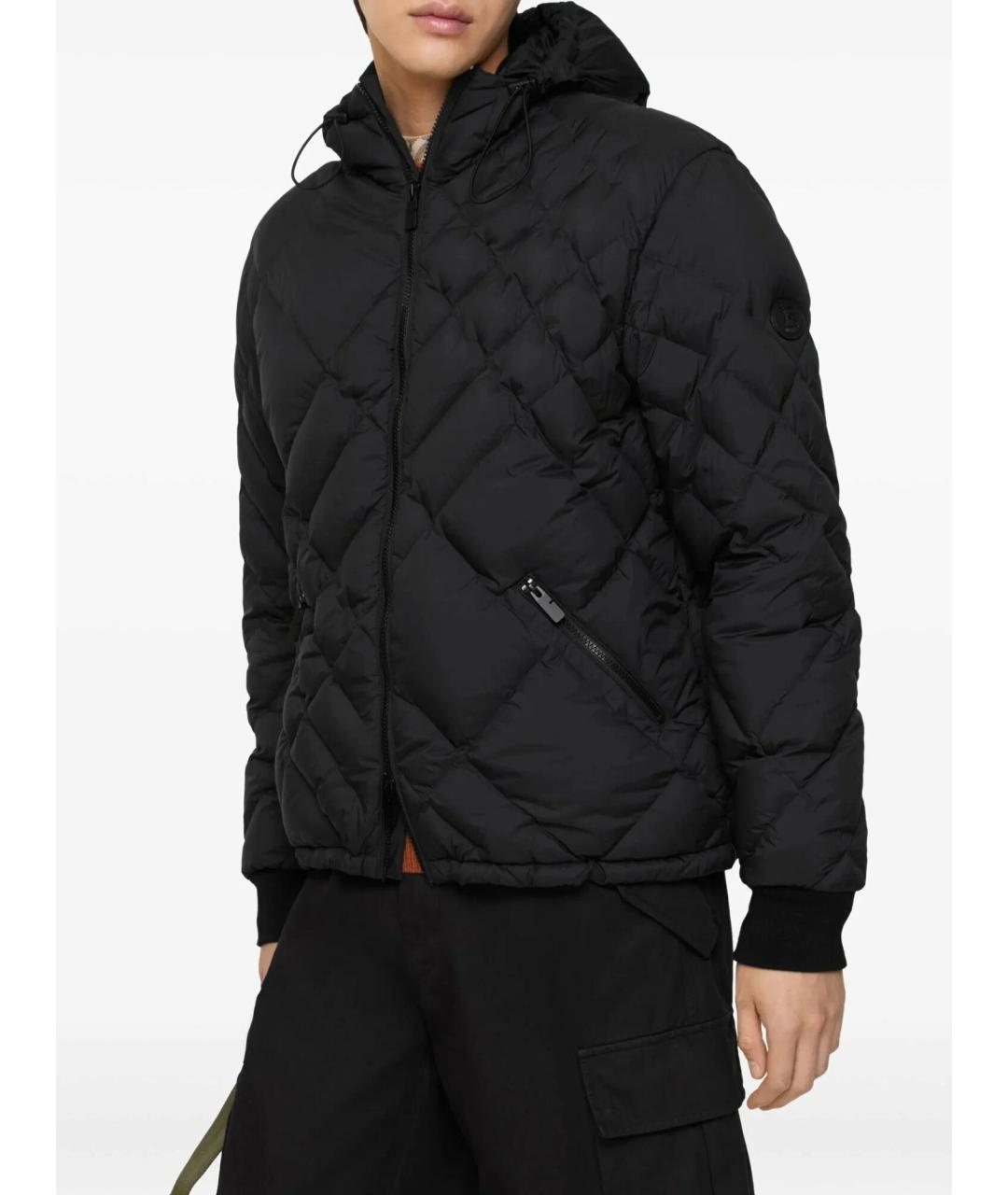 BURBERRY Черная полиамидовая куртка, фото 3