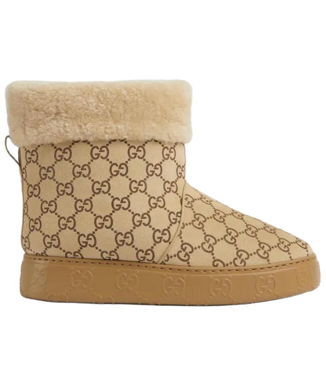 GUCCI Коричневые ботинки, фото 1