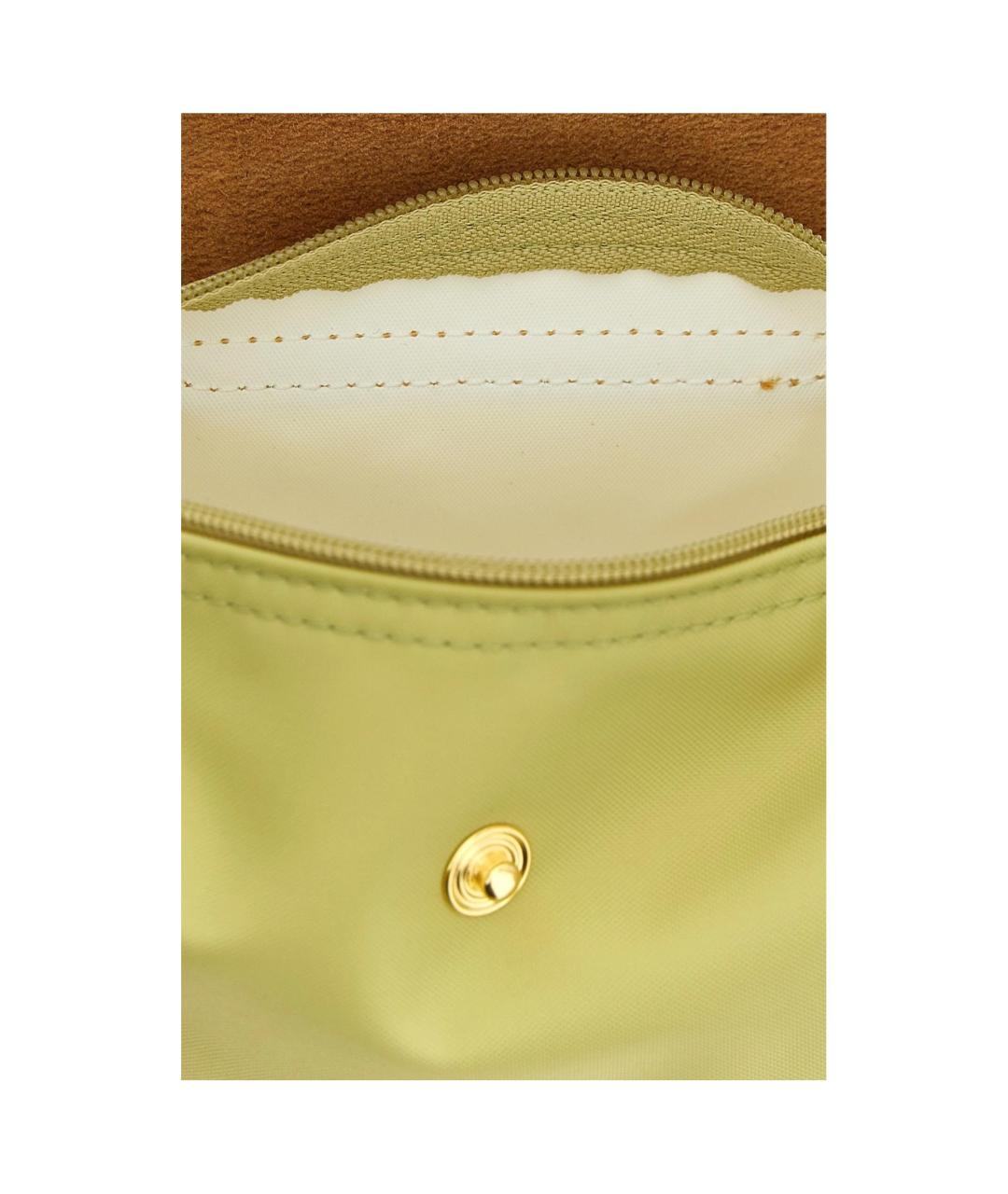 LONGCHAMP Салатовая сумка с короткими ручками, фото 4