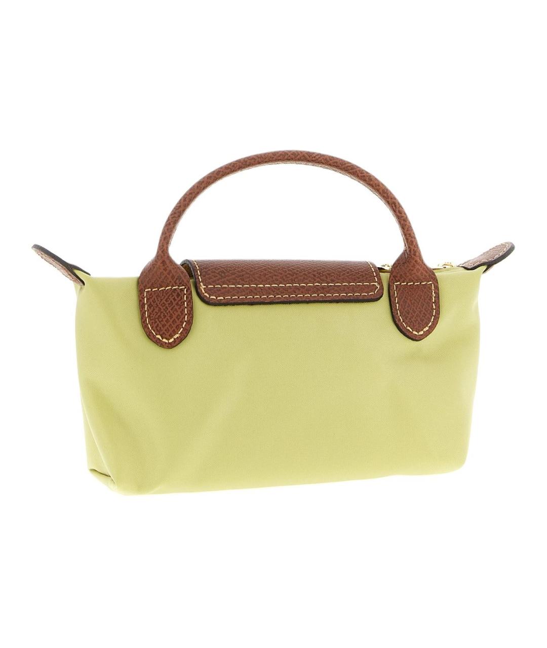 LONGCHAMP Салатовая сумка с короткими ручками, фото 2