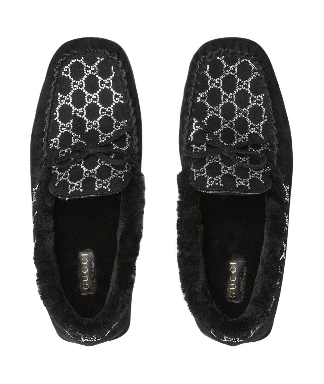 GUCCI Черные кожаные лоферы, фото 4