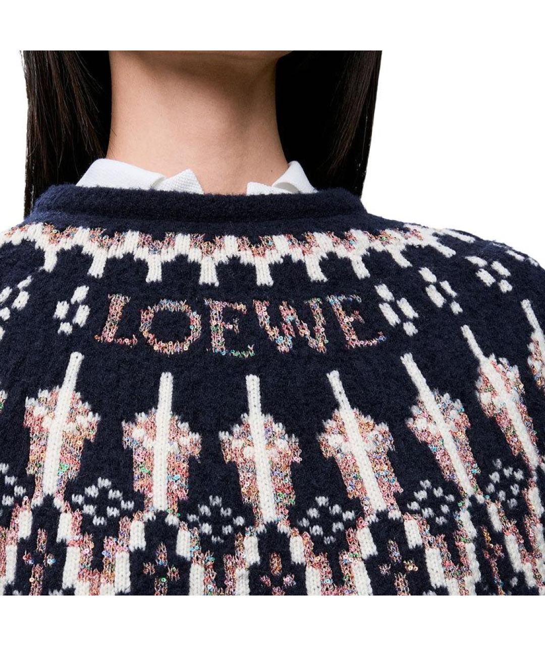 LOEWE Темно-синий джемпер / свитер, фото 5