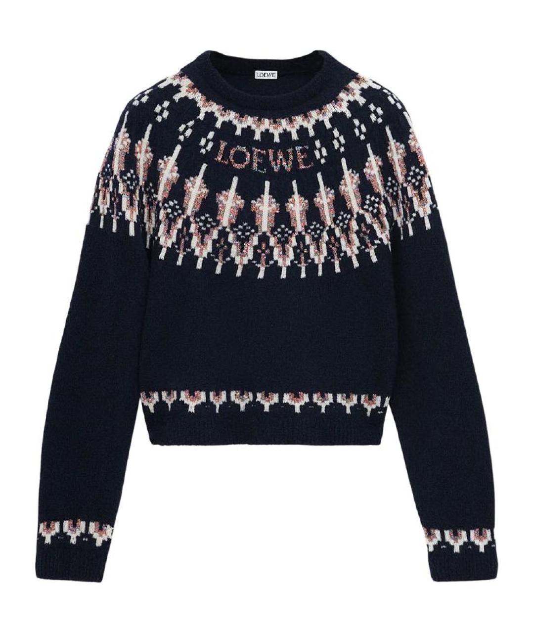 LOEWE Темно-синий джемпер / свитер, фото 1