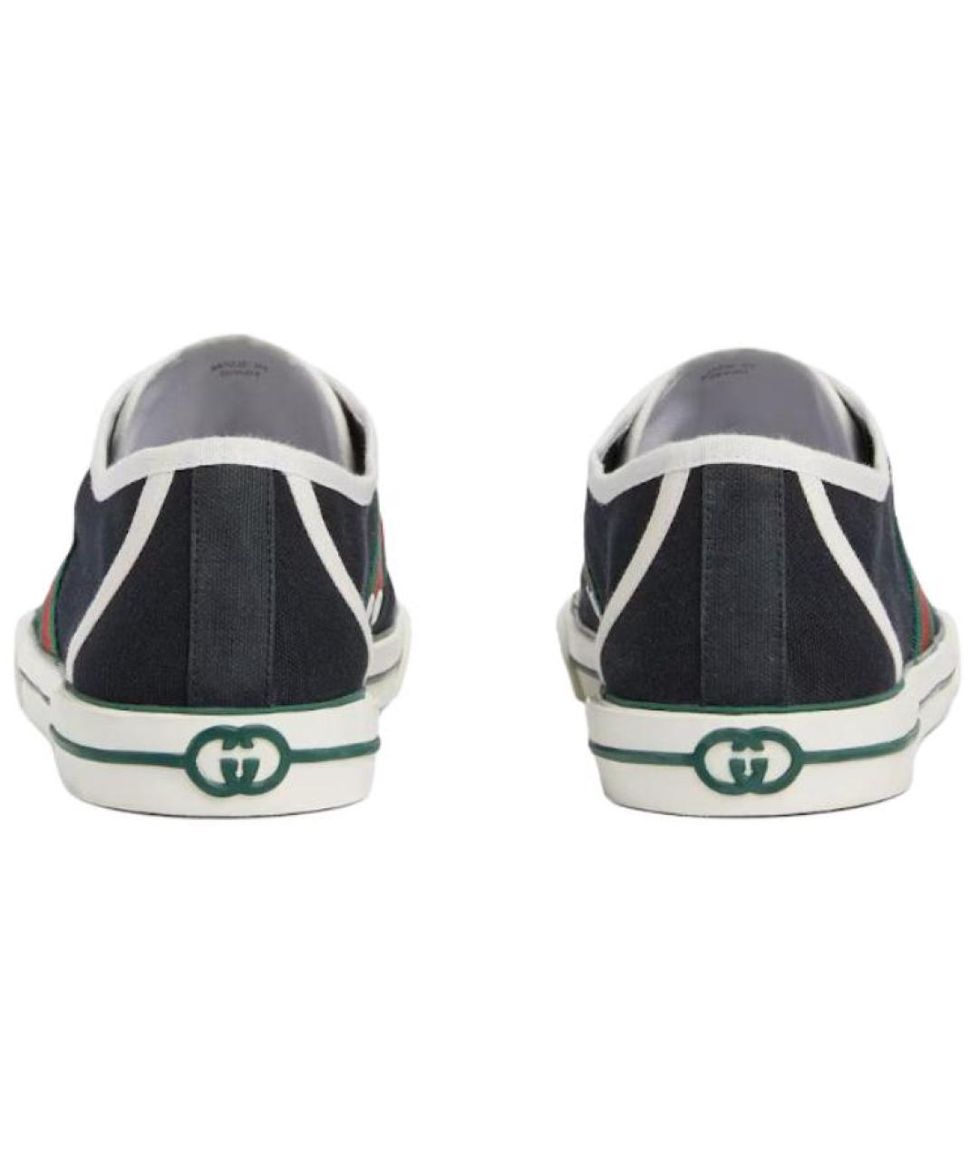 GUCCI Черные низкие кроссовки / кеды, фото 5