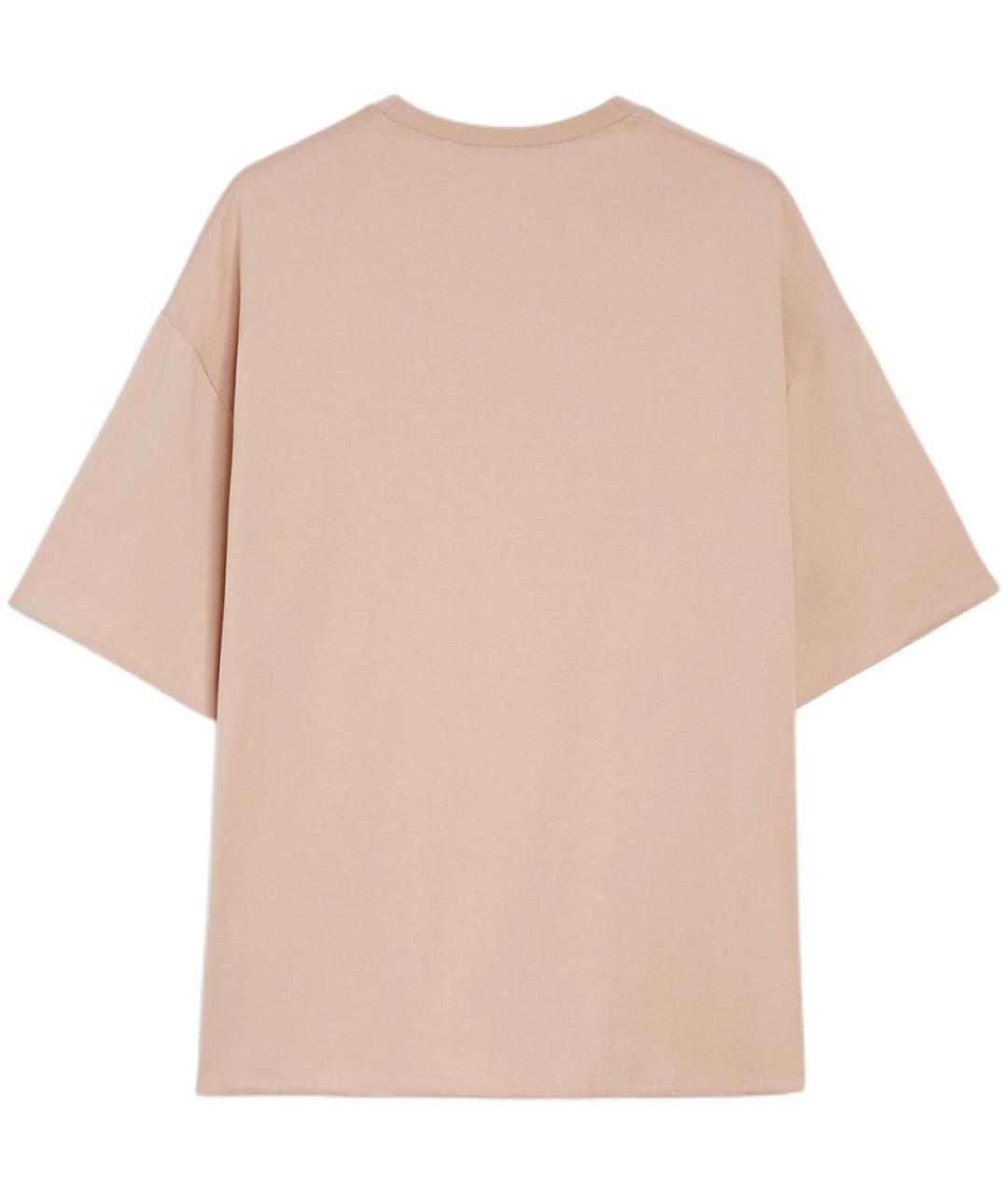 JIL SANDER Бежевая хлопковая футболка, фото 1