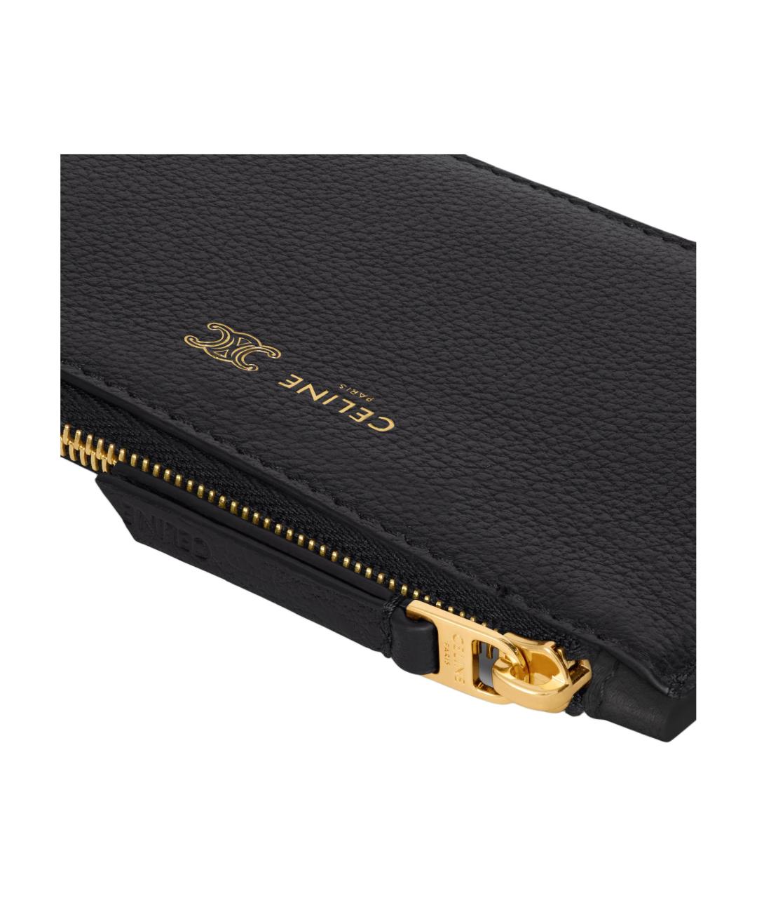 CELINE Черный кожаный кардхолдер, фото 5