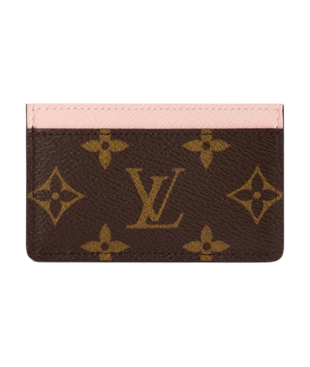 LOUIS VUITTON Коричневый кардхолдер, фото 3