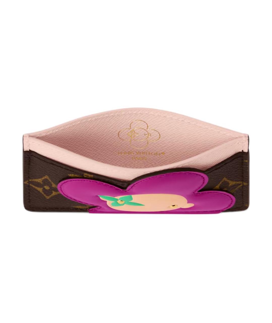 LOUIS VUITTON Коричневый кардхолдер, фото 4