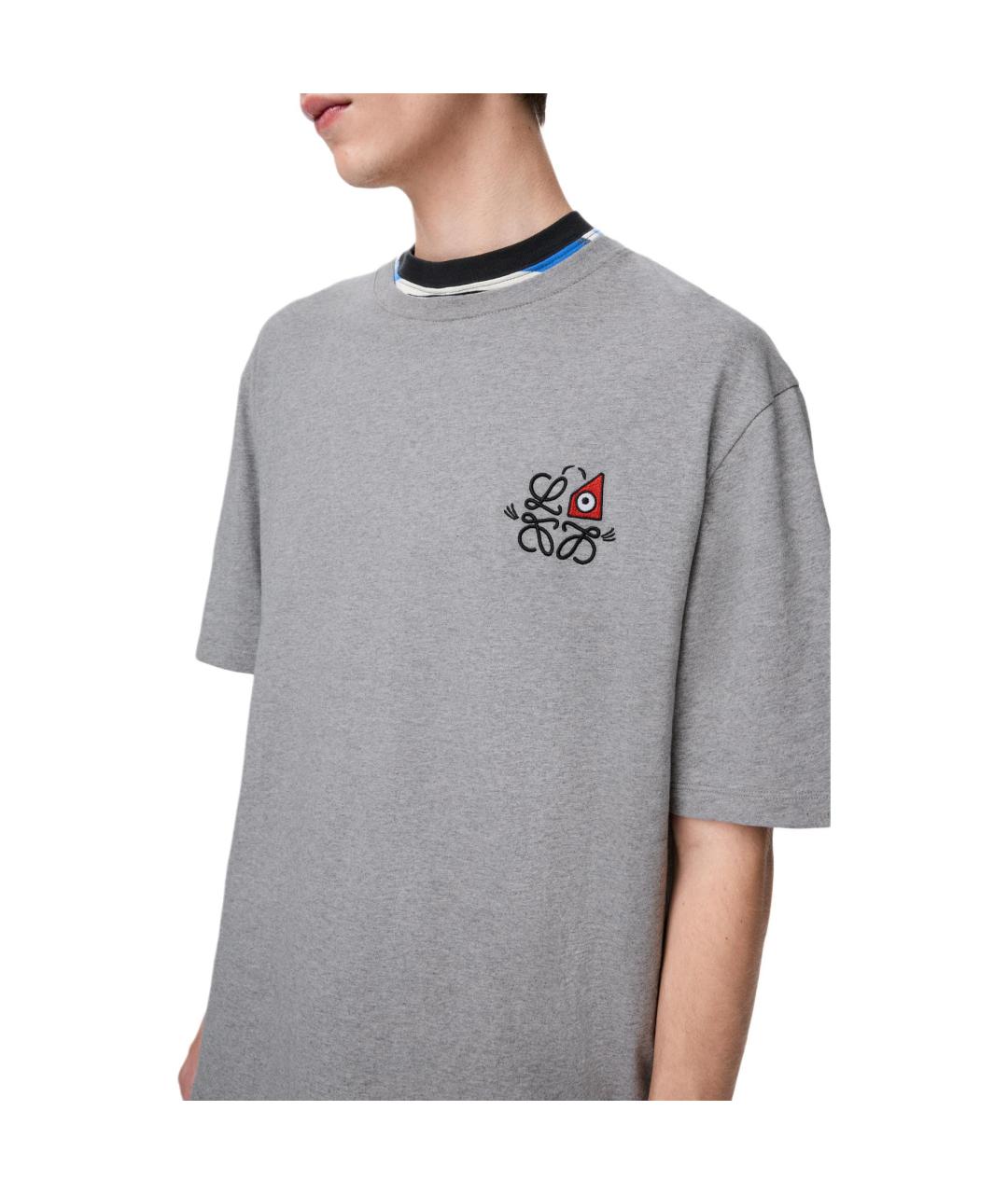 LOEWE Серая футболка, фото 2