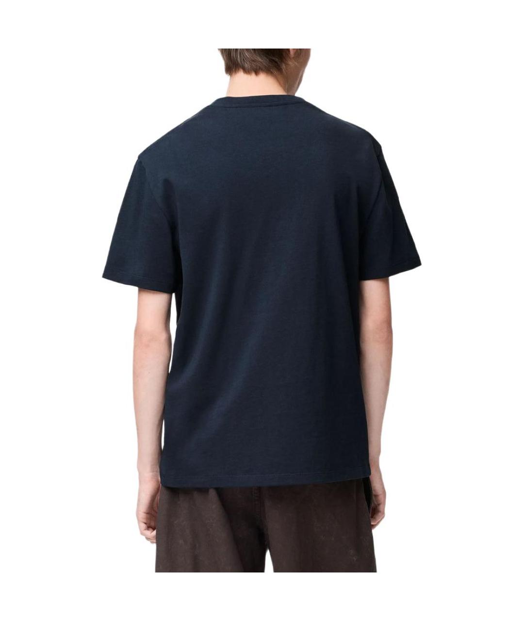 LOEWE Синяя хлопковая футболка, фото 4