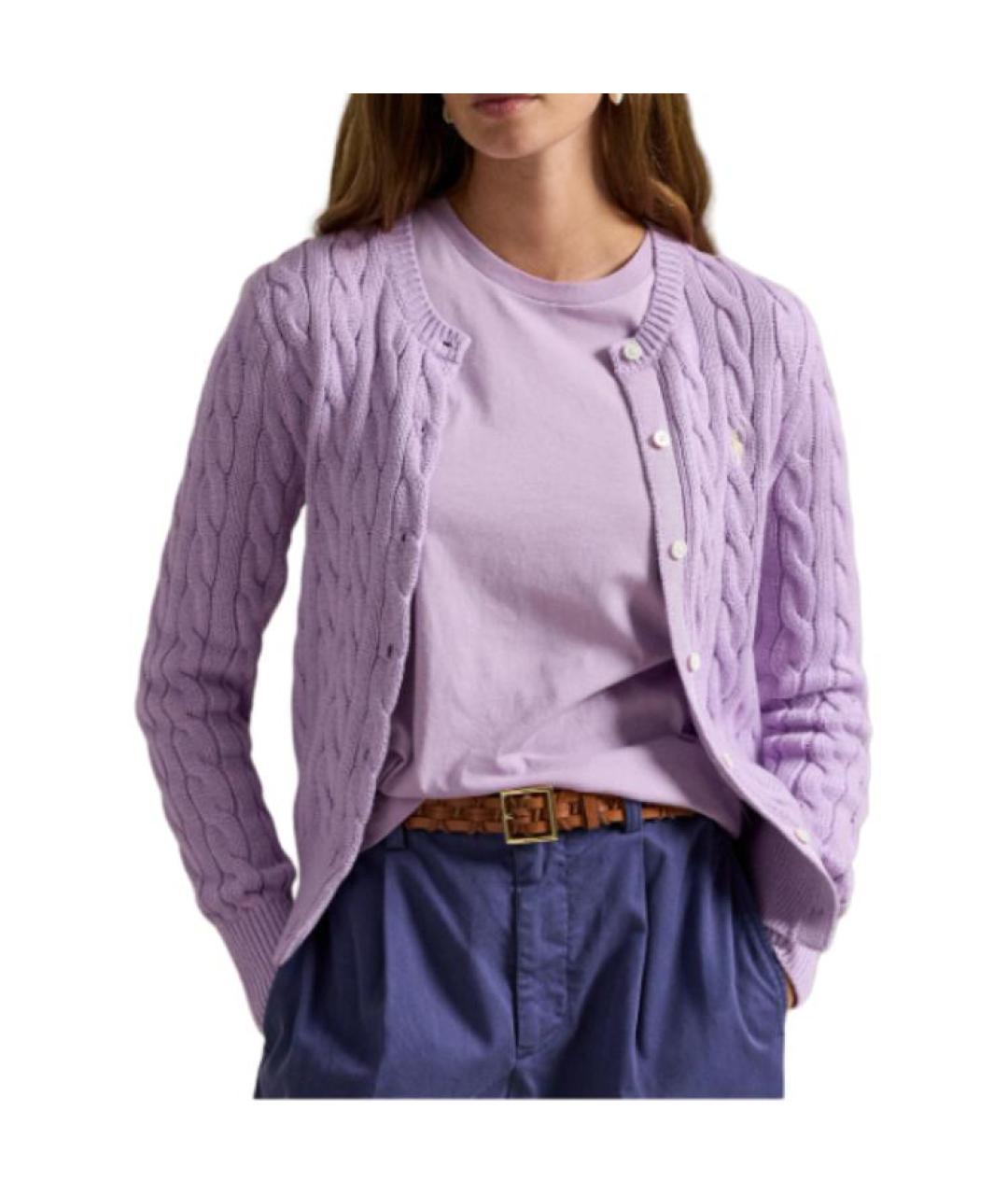 POLO RALPH LAUREN Фиолетовый кардиган, фото 3
