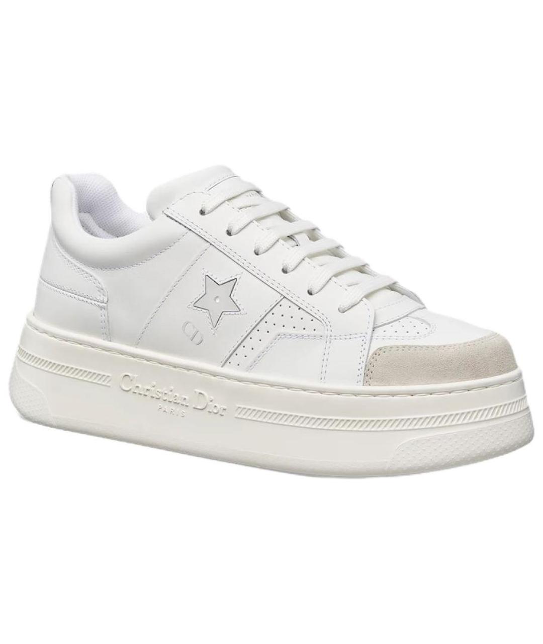 CHRISTIAN DIOR Белые кожаные кроссовки, фото 3