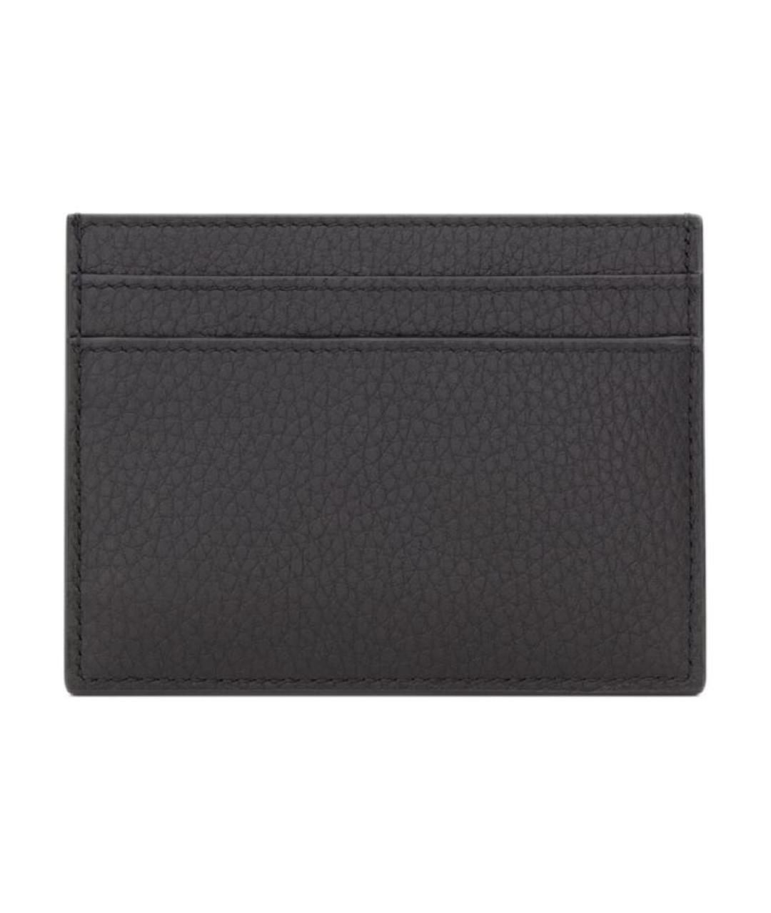 SAINT LAURENT Темно-синий кожаный кардхолдер, фото 2