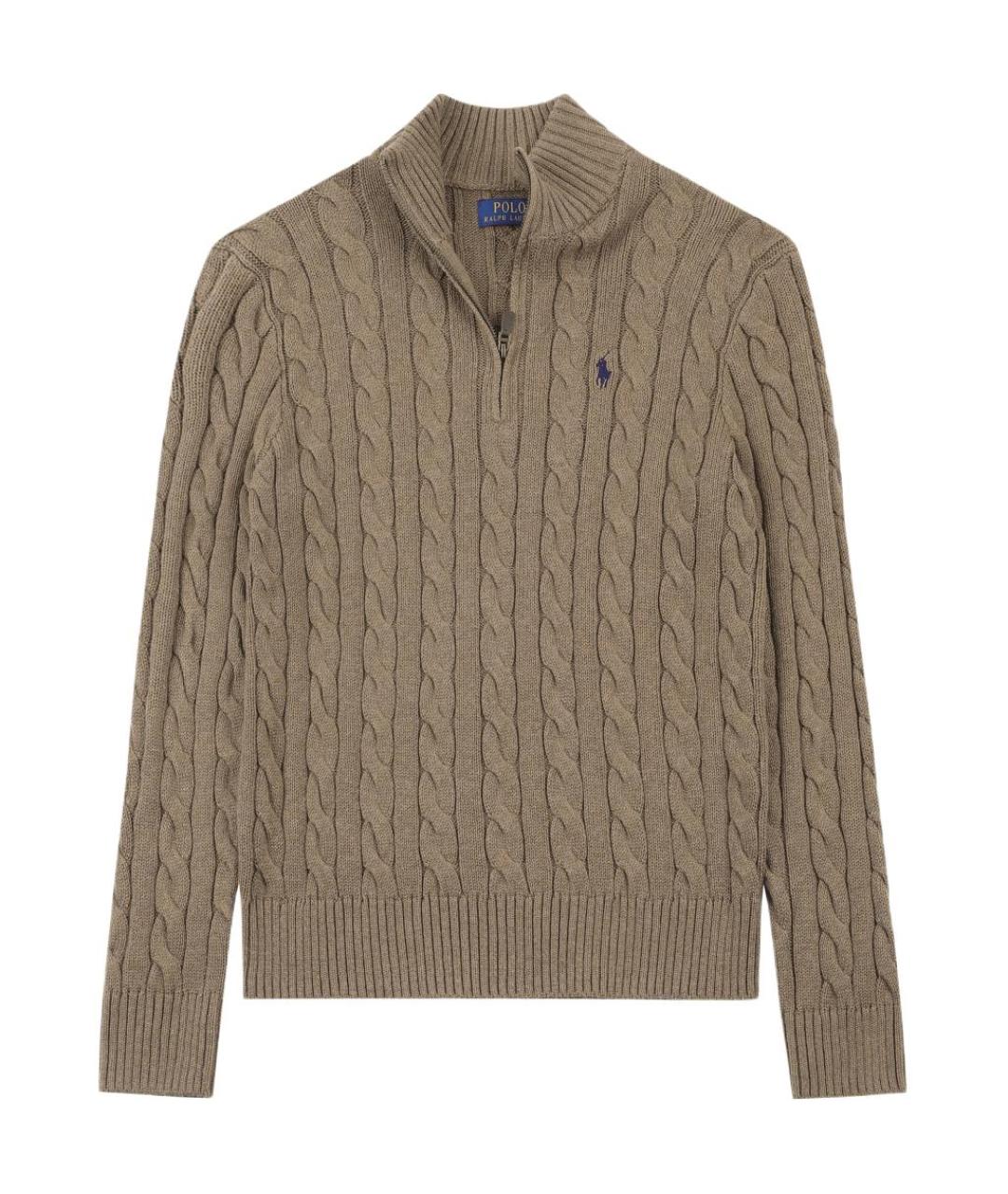 POLO RALPH LAUREN Коричневый джемпер / свитер, фото 1