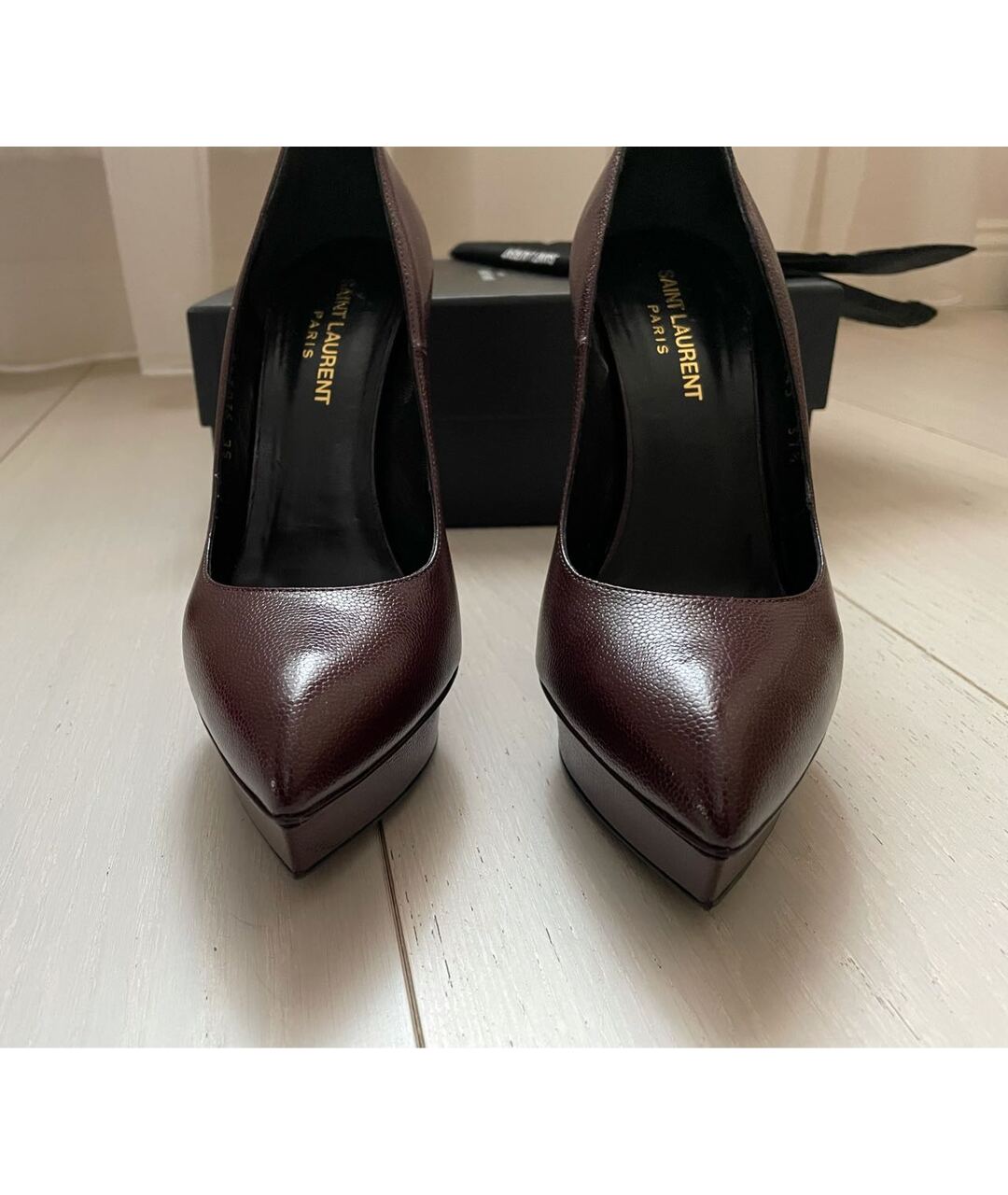 SAINT LAURENT Кожаные туфли, фото 6