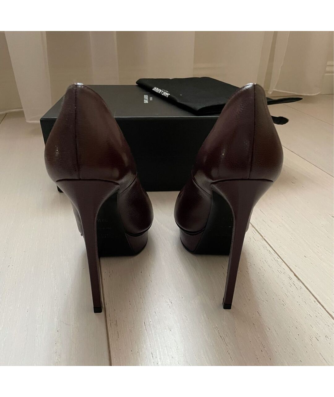 SAINT LAURENT Кожаные туфли, фото 4