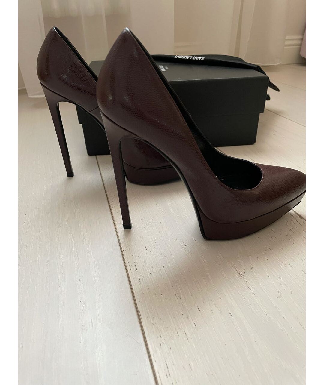 SAINT LAURENT Кожаные туфли, фото 7