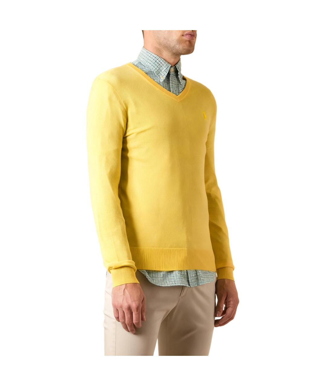 POLO RALPH LAUREN Желтый джемпер / свитер, фото 3