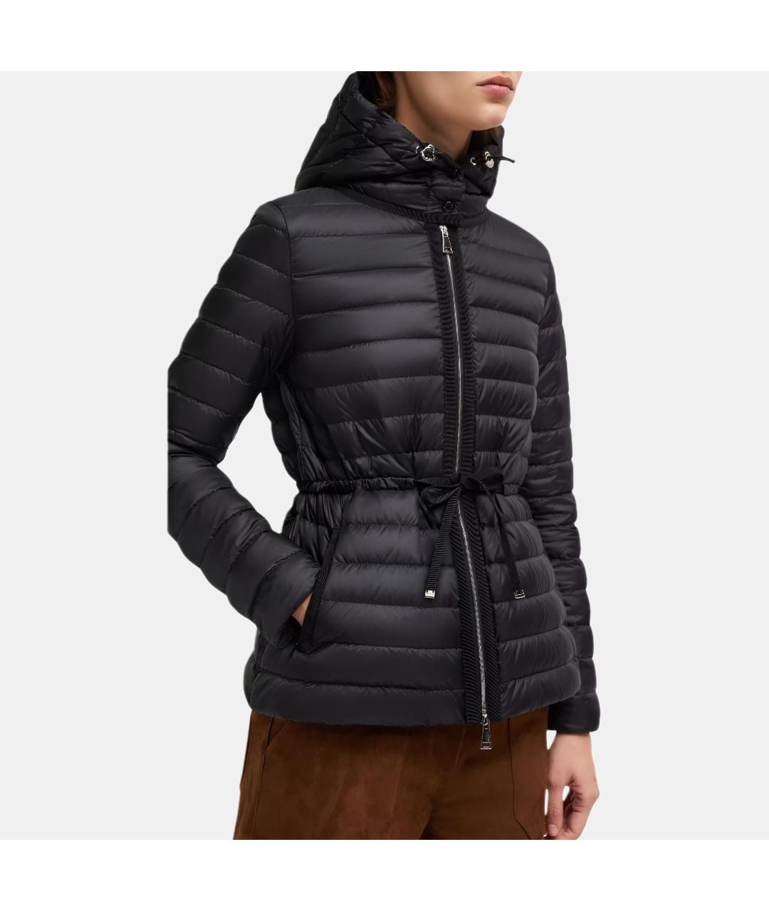 MONCLER Черный пуховик, фото 2