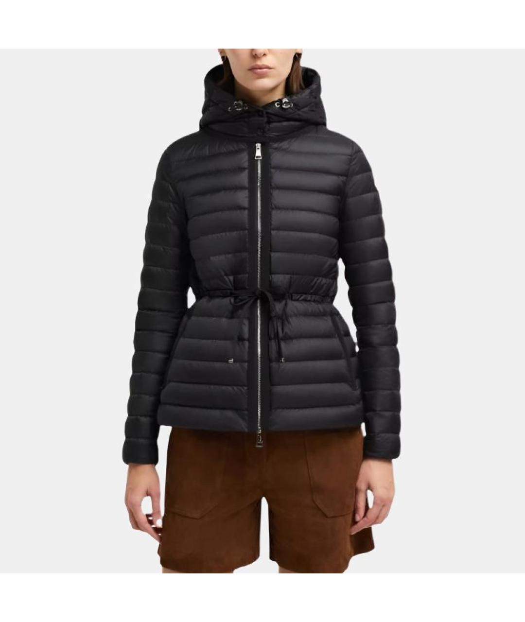 MONCLER Черный пуховик, фото 3