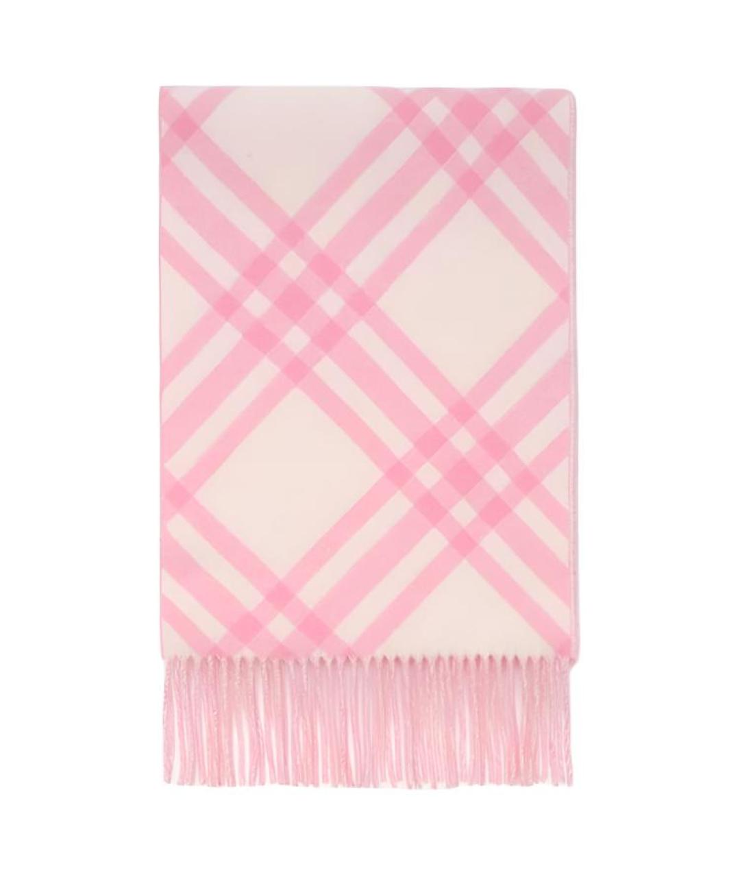 BURBERRY Розовый шарф, фото 2