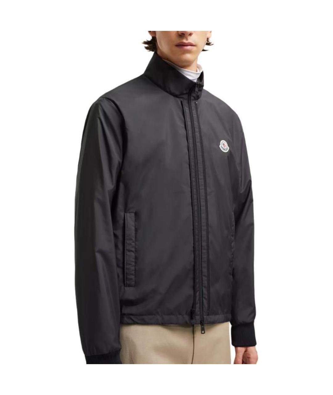 MONCLER Черный пуховик, фото 4
