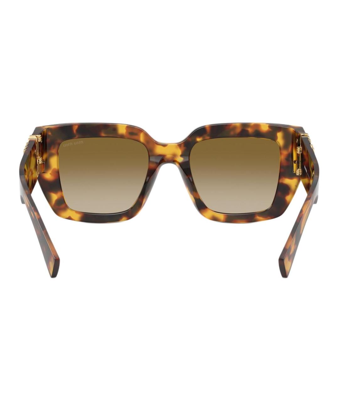 MIU MIU Коричневые солнцезащитные очки, фото 4