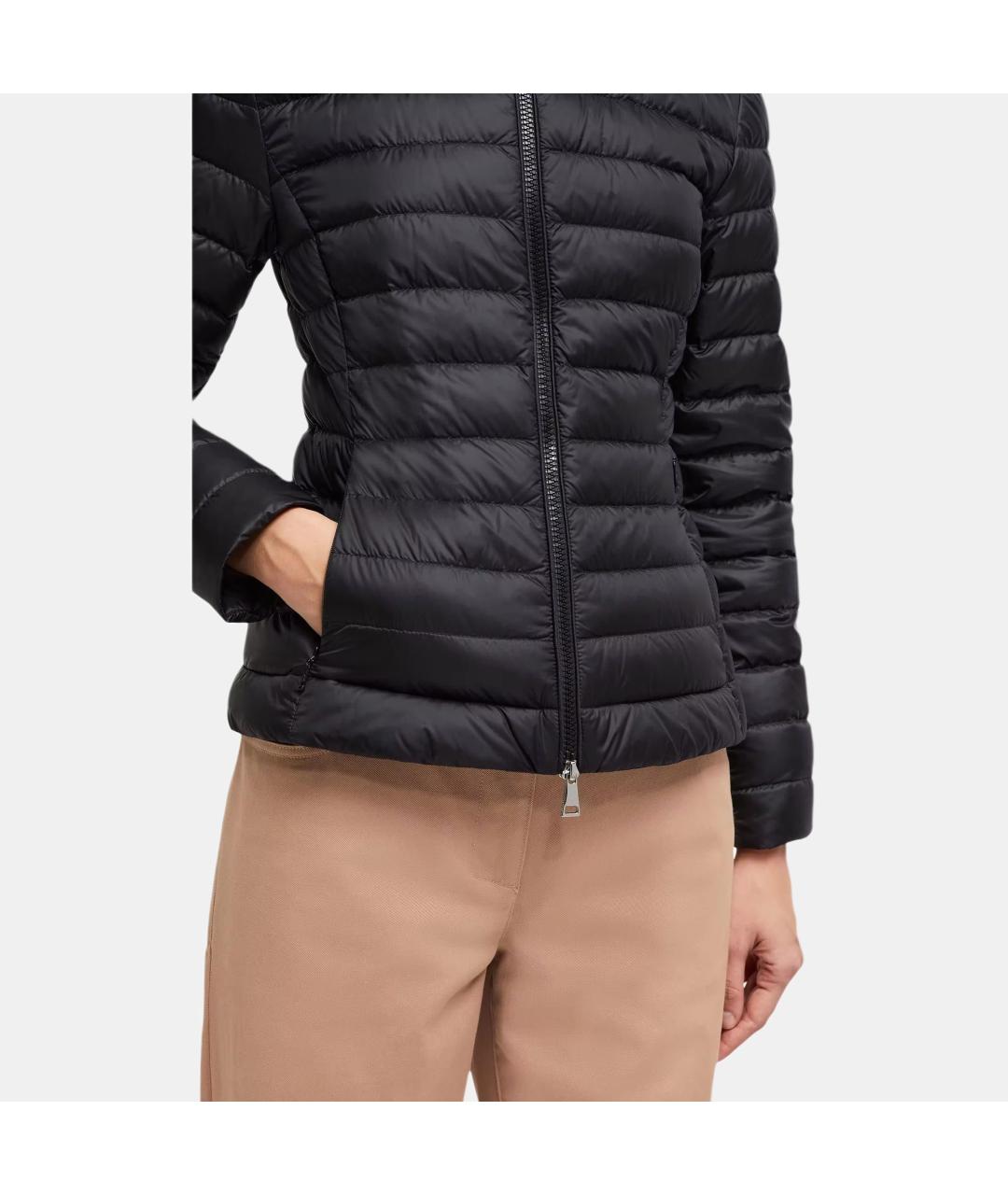 MONCLER Черный пуховик, фото 4