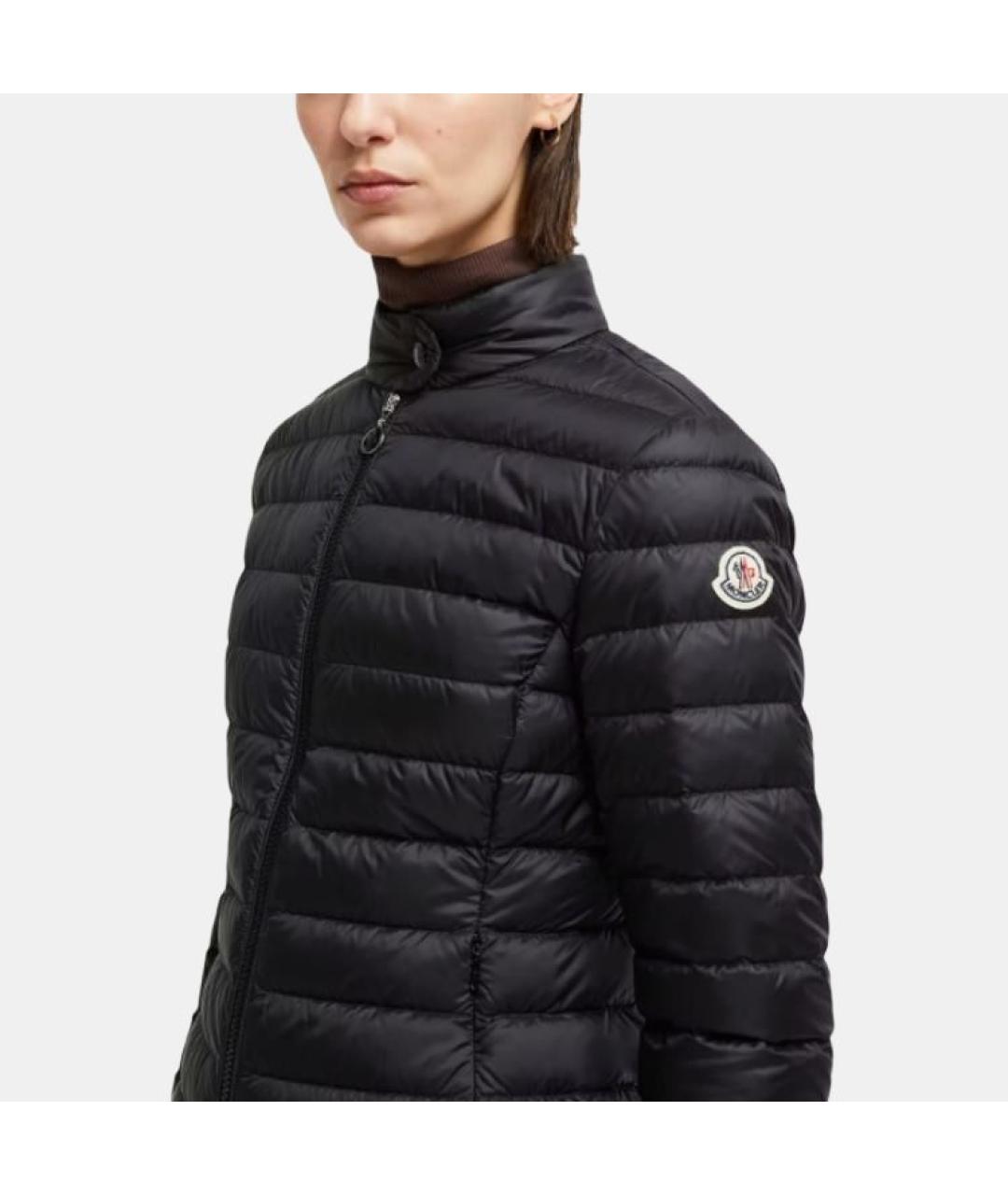 MONCLER Черный пуховик, фото 5