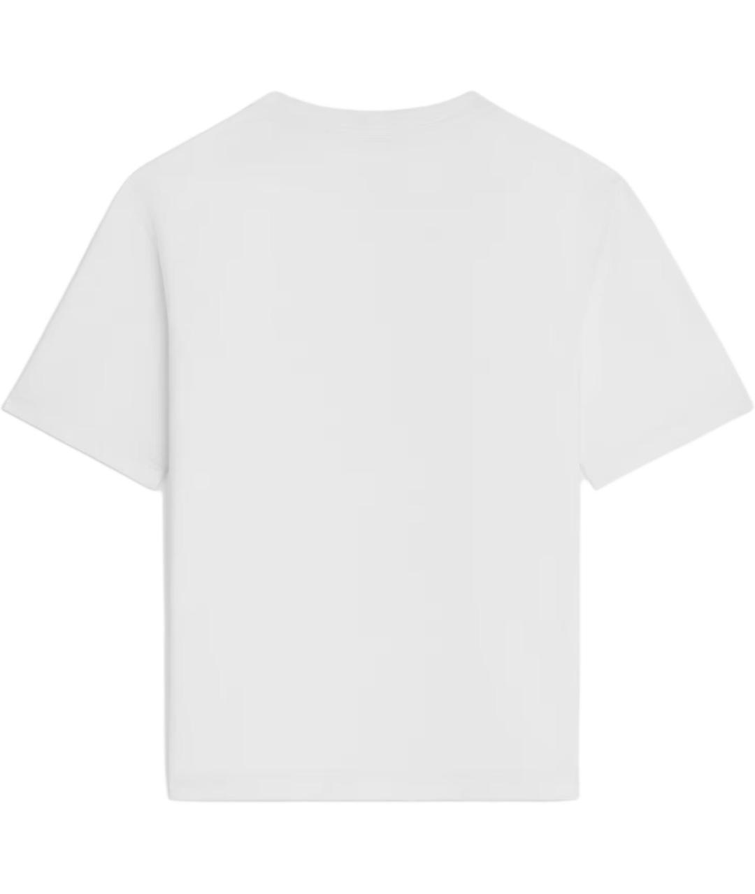 CELINE Белая хлопковая футболка, фото 2