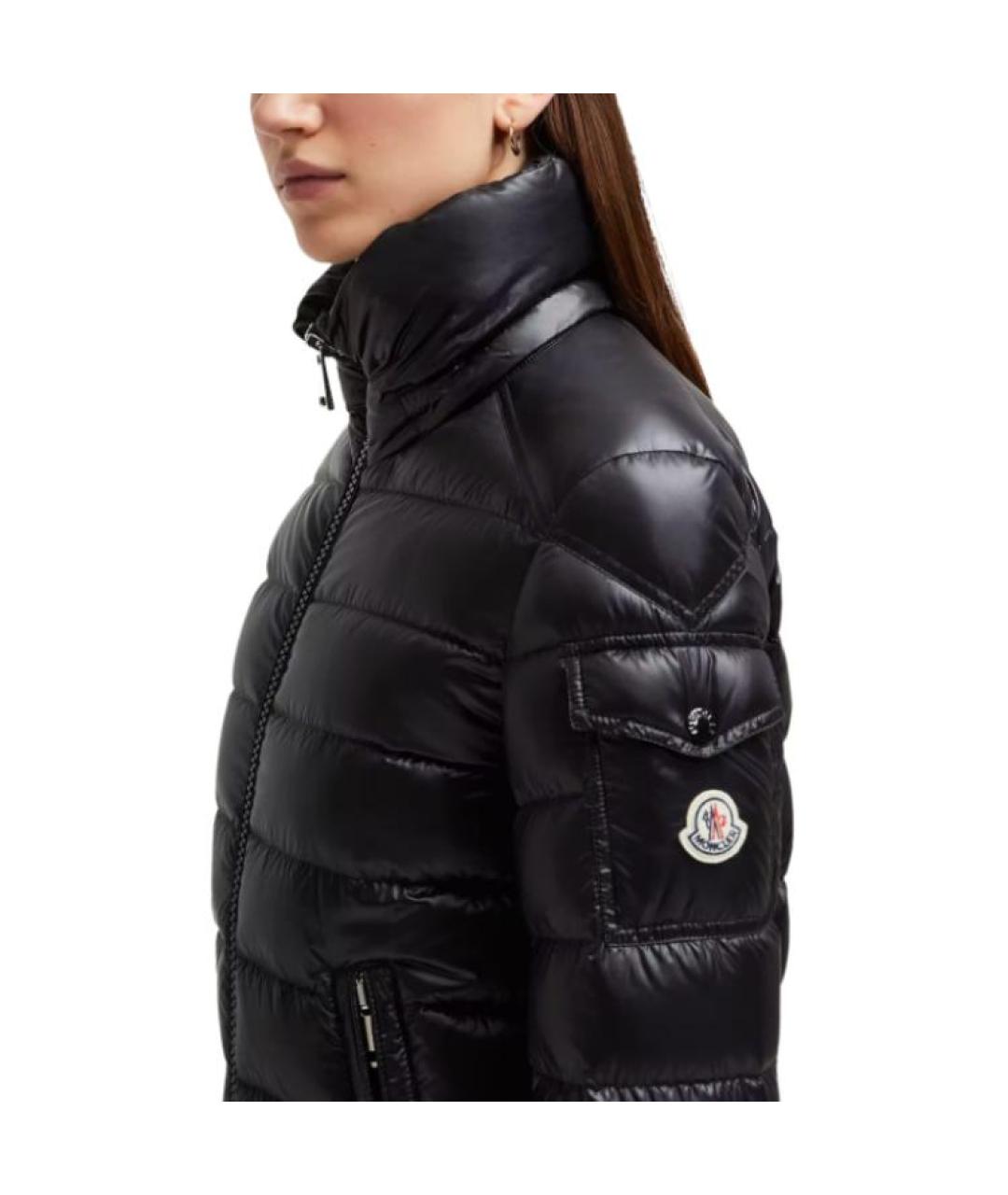 MONCLER Черный пуховик, фото 5
