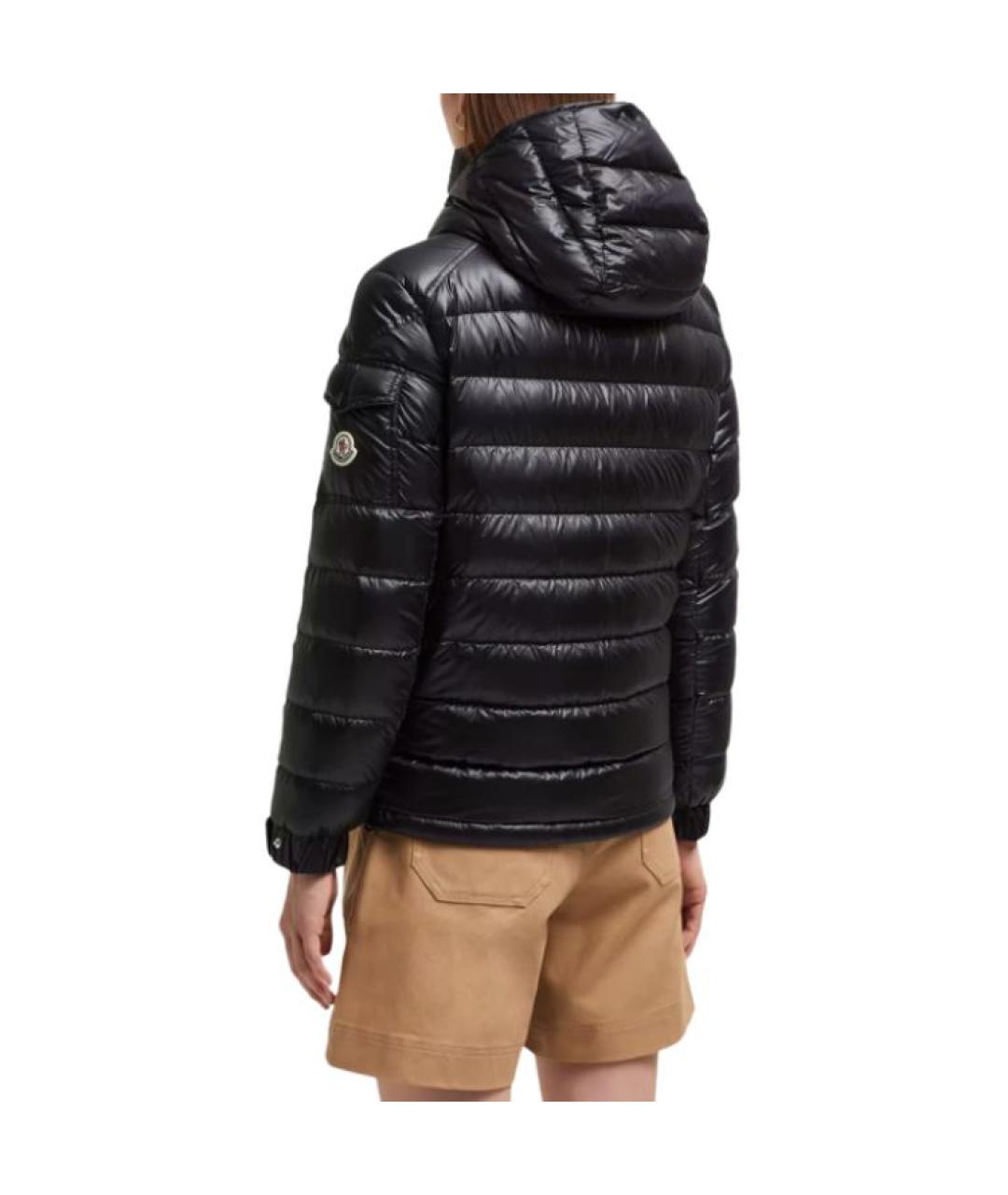 MONCLER Черный пуховик, фото 4