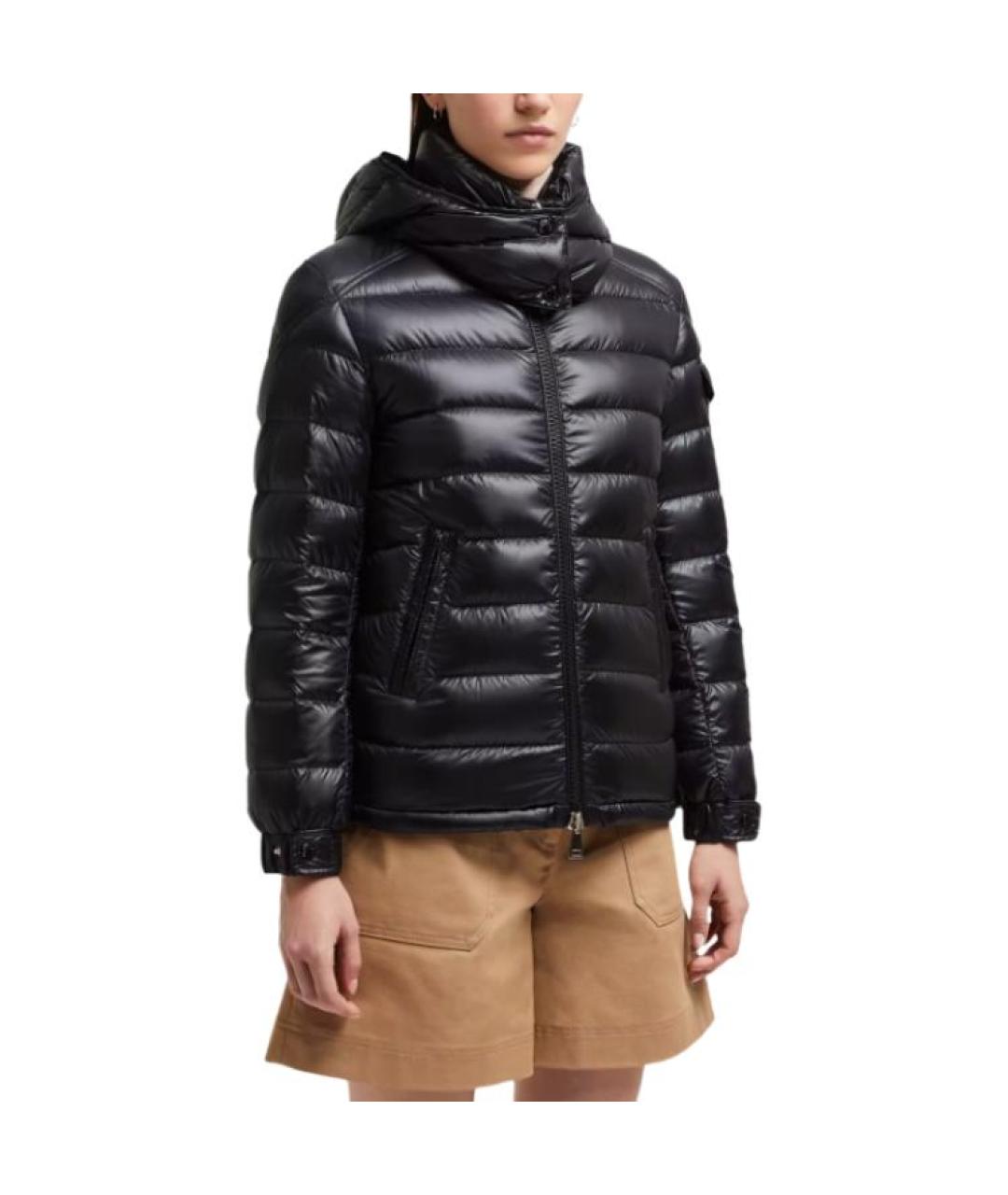 MONCLER Черный пуховик, фото 3