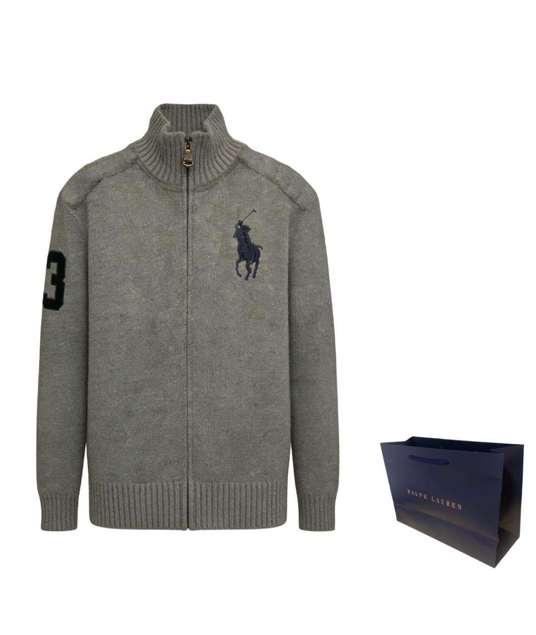 POLO RALPH LAUREN Серый джемпер / свитер, фото 3