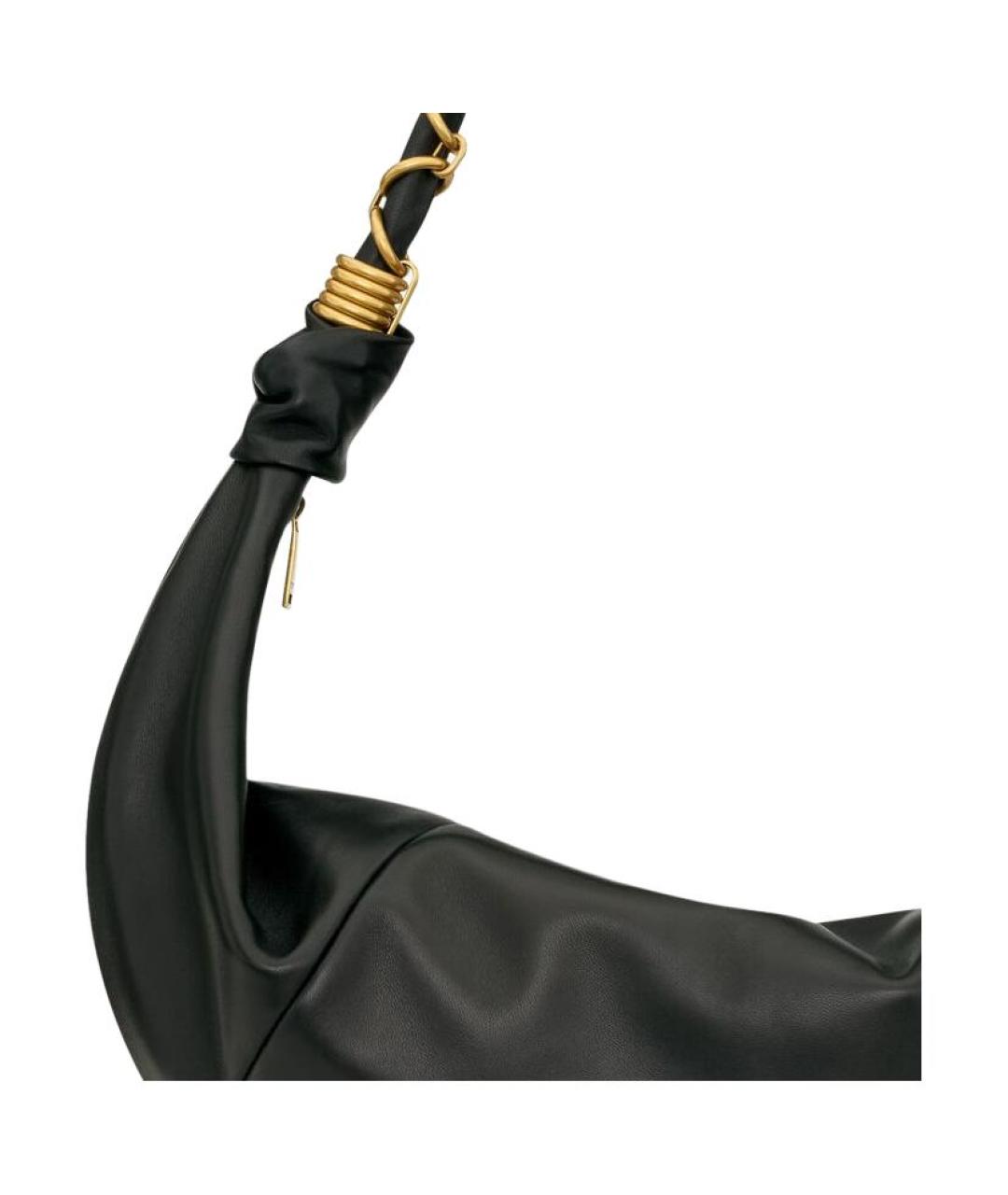 SAINT LAURENT Черная кожаная сумка через плечо, фото 5